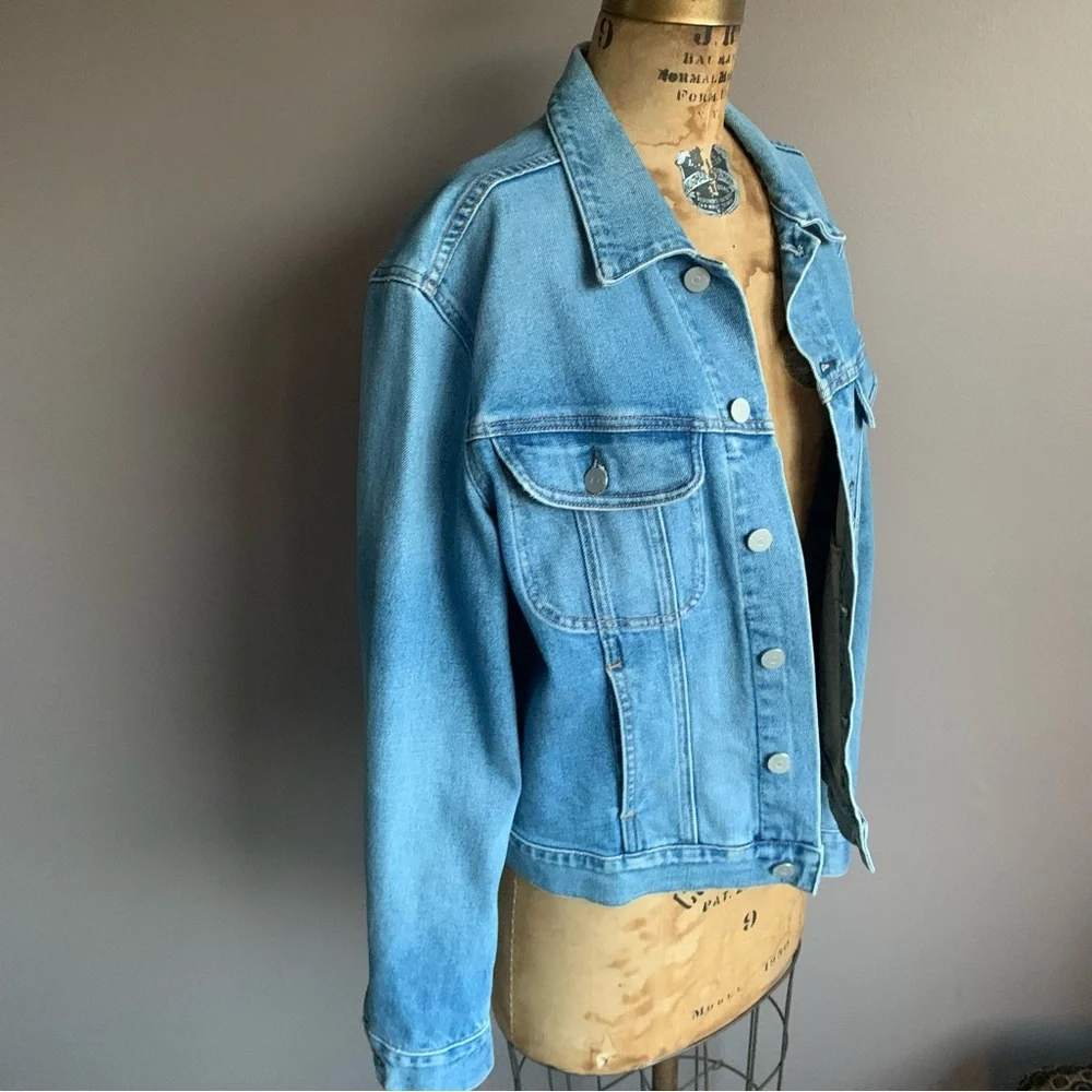 CQY Denim Harper Jacket. Luxury denim, Size Small - Picture 6 of 13